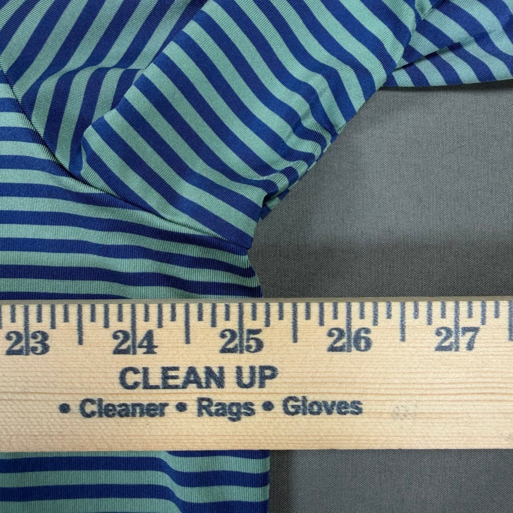 RLX Ralph Lauren Polo Shirt Mens XL Blue Striped Performance Short Sleeve Good - Picture 7 of 11